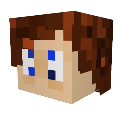 SadAlbatross Minecraft avatar head, 3D render