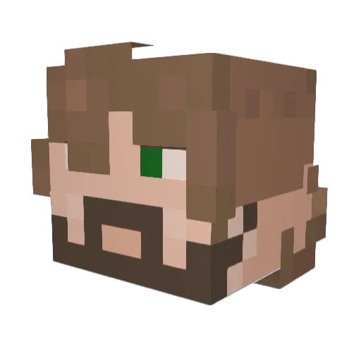 SadBoiSeth Minecraft avatar head, 3D render