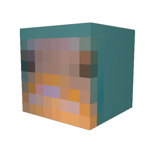 SadCanOfBeans Minecraft avatar head, 3D render