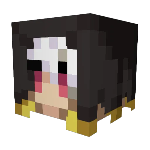 SadChilds Minecraft avatar head, 3D render