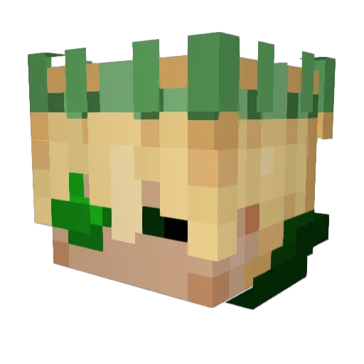 SadClown2016 Minecraft avatar head, 3D render
