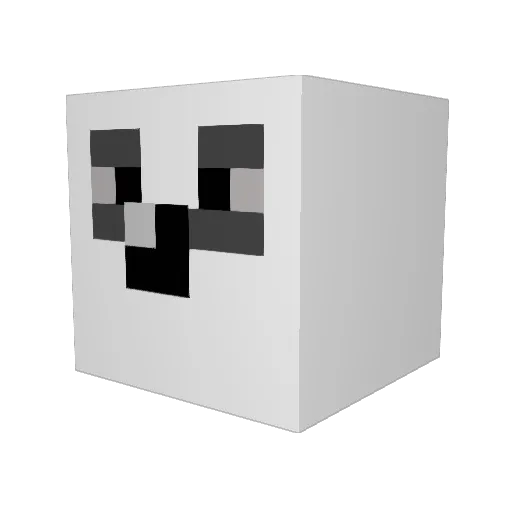 SadClownBoi Minecraft avatar head, 3D render