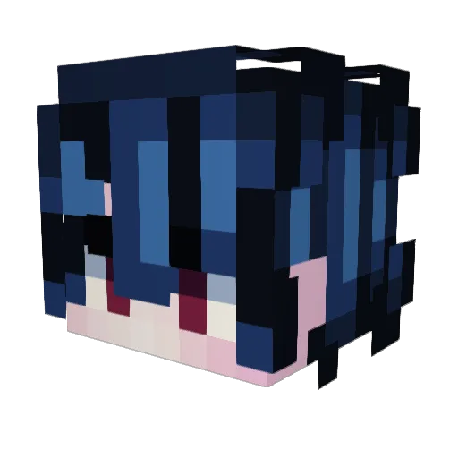 SadDapper Minecraft avatar head, 3D render