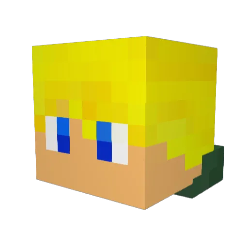 SadDarion Minecraft avatar head, 3D render