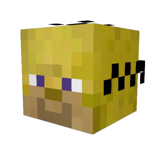 SadDotEimhin Minecraft avatar head, 3D render