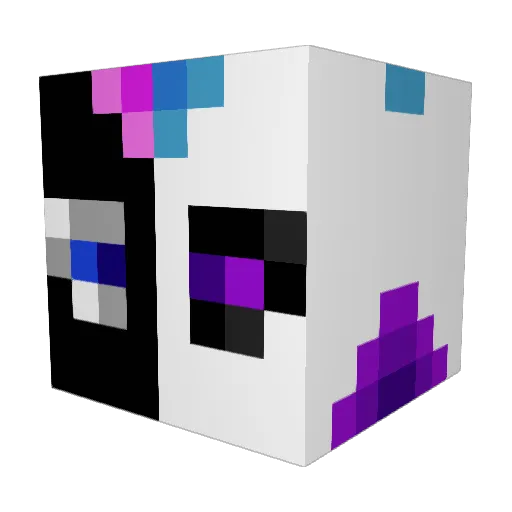 SadDruid Minecraft avatar head, 3D render