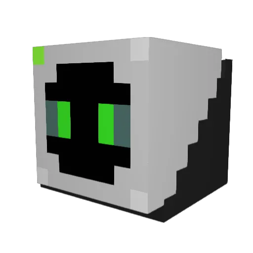 SadDumpster Minecraft avatar head, 3D render