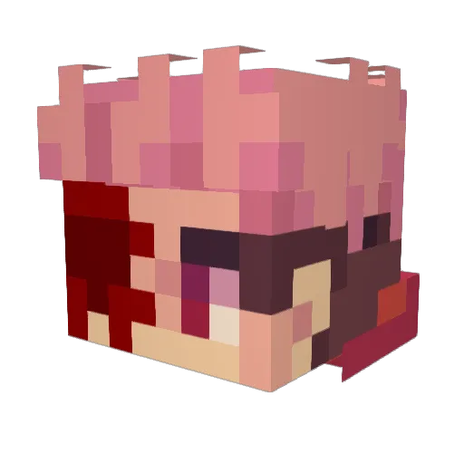 SadErrorEpix Minecraft avatar head, 3D render