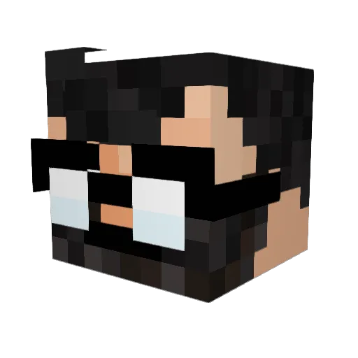 SadHeart5719 Minecraft avatar head, 3D render