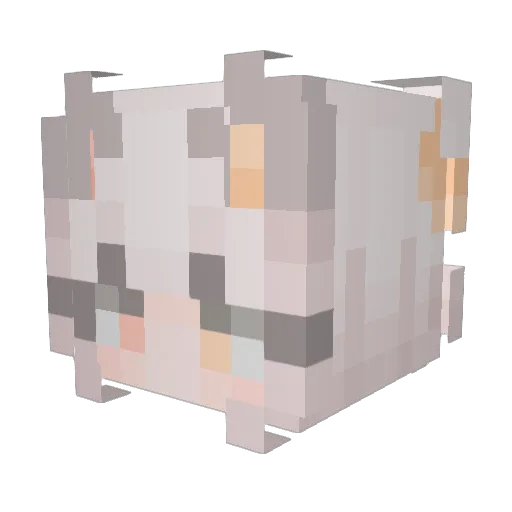 SadLemonades Minecraft avatar head, 3D render