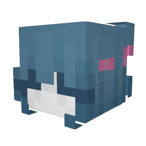 SadLifes Minecraft avatar head, 3D render