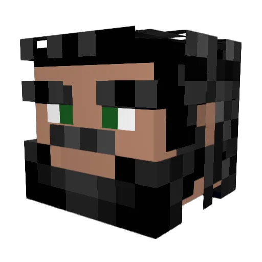 SadLinsayLohan Minecraft avatar head, 3D render