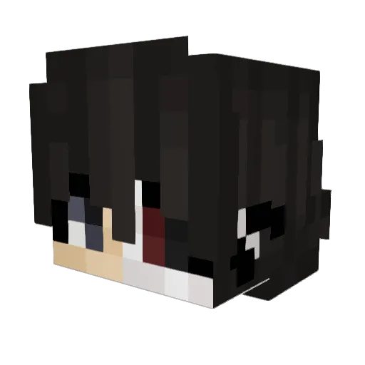 SadLucifer Minecraft avatar head, 3D render