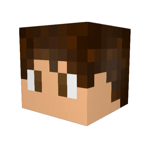 SadMakcuk Minecraft avatar head, 3D render