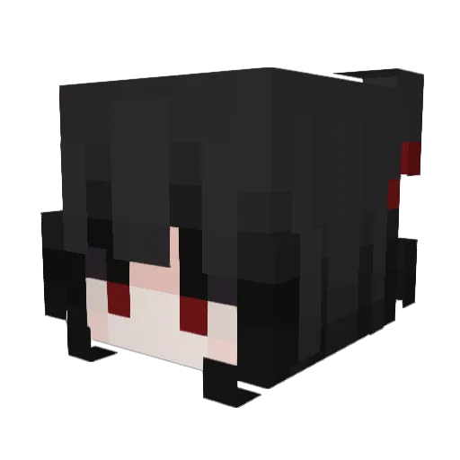 SadMechy Minecraft avatar head, 3D render