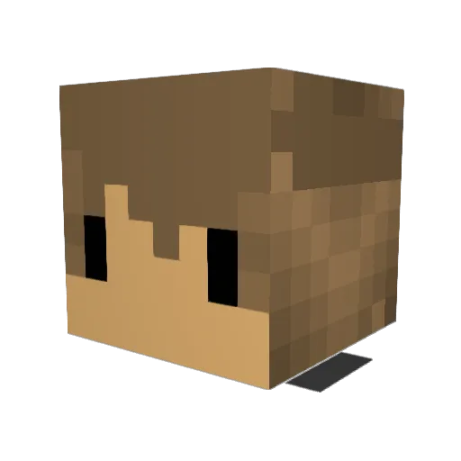SadMichael Minecraft avatar head, 3D render