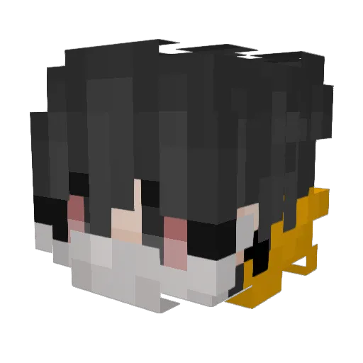 SadMiice Minecraft avatar head, 3D render