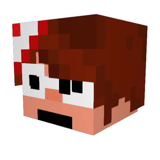 SadOligarch Minecraft avatar head, 3D render