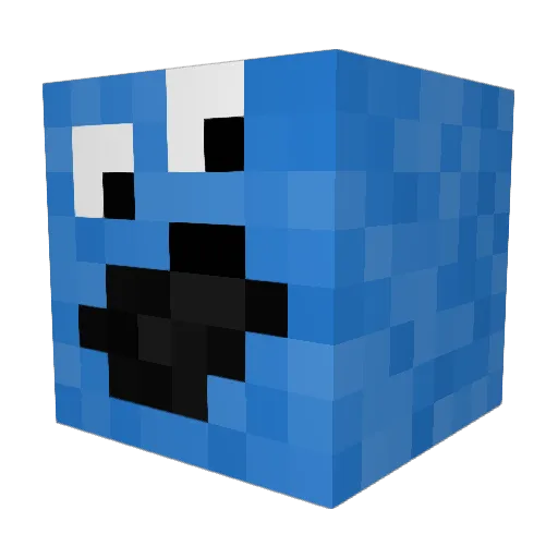 SadPotato420 Minecraft avatar head, 3D render
