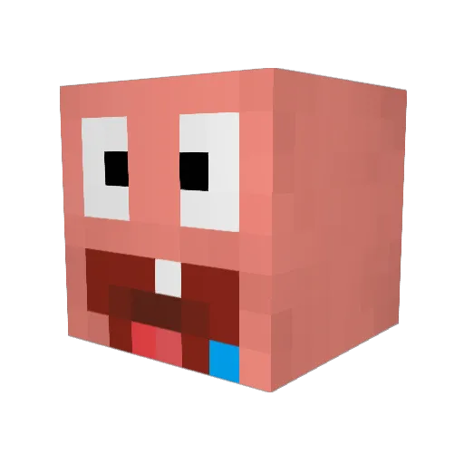 SadTaco1212 Minecraft avatar head, 3D render
