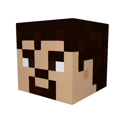 SadVladIsBack Minecraft avatar head, 3D render