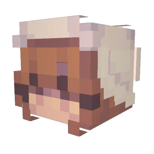 Sad_Dimas_228 Minecraft avatar head, 3D render