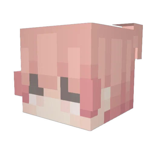 Sad_Phil Minecraft avatar head, 3D render