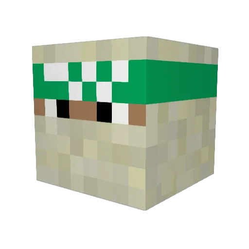 SadamHussein_ Minecraft avatar head, 3D render