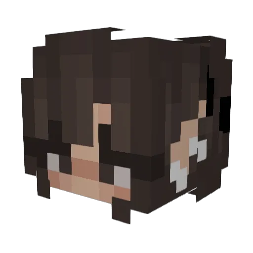 Sadashi_i Minecraft avatar head, 3D render