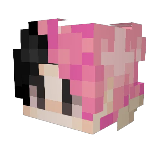 Sadboyskill Minecraft avatar head, 3D render