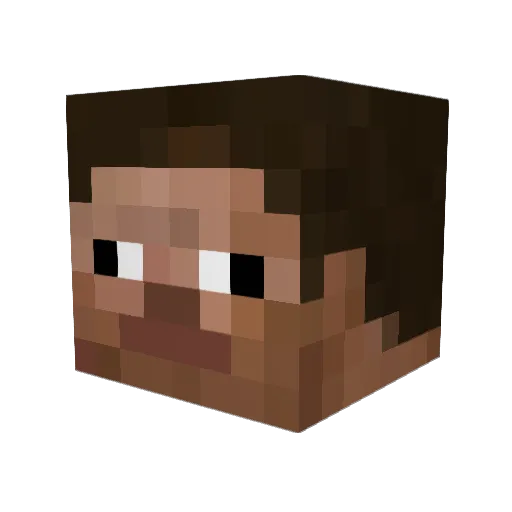 SaddBoiPrii Minecraft avatar head, 3D render