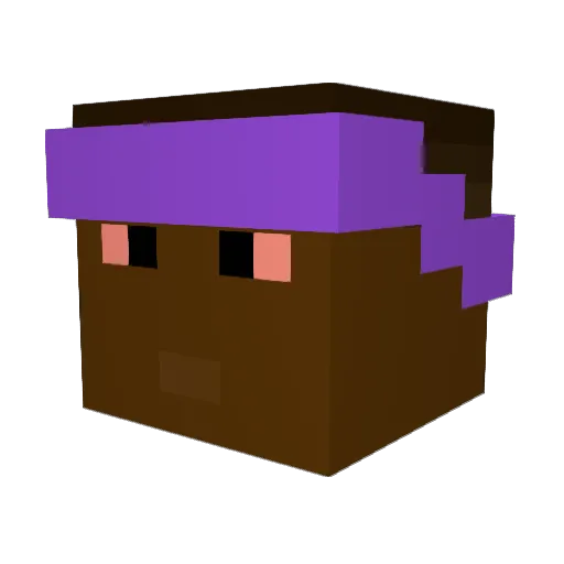 SaddaamHussein Minecraft avatar head, 3D render