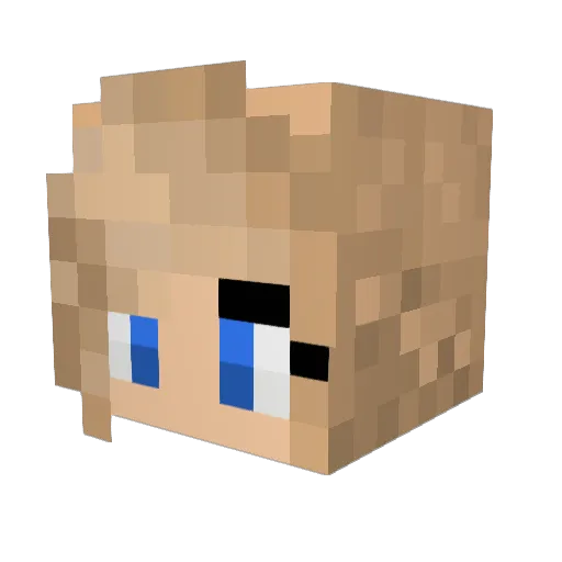 Sade206 Minecraft avatar head, 3D render