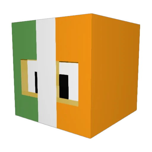 SadeVillain Minecraft avatar head, 3D render