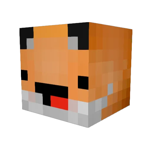 Sadeleo Minecraft avatar head, 3D render