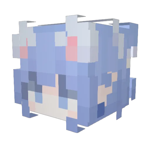 Sadhara421 Minecraft avatar head, 3D render