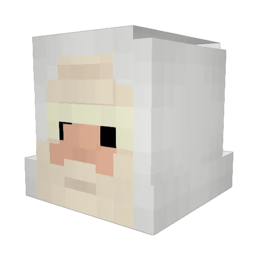 SadiBadger Minecraft avatar head, 3D render