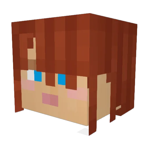 SadieAlayne Minecraft avatar head, 3D render