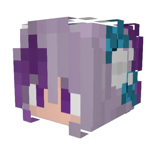Sadintop Minecraft avatar head, 3D render
