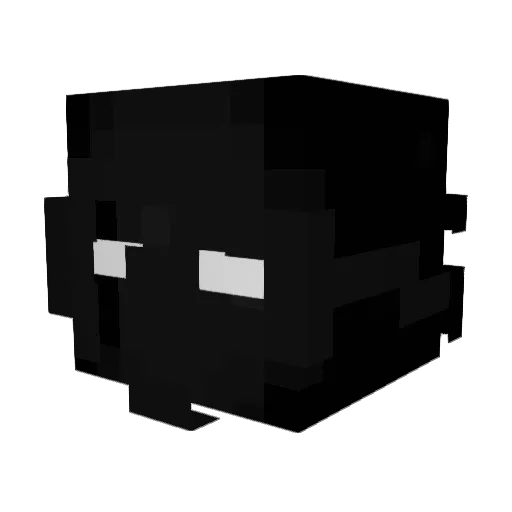 Sadlr Minecraft avatar head, 3D render