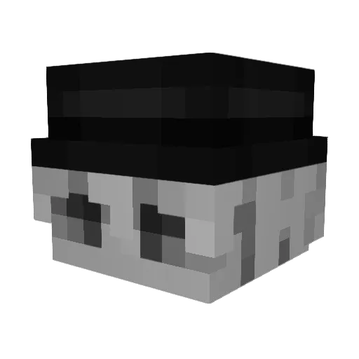 SadnessOblivion Minecraft avatar head, 3D render
