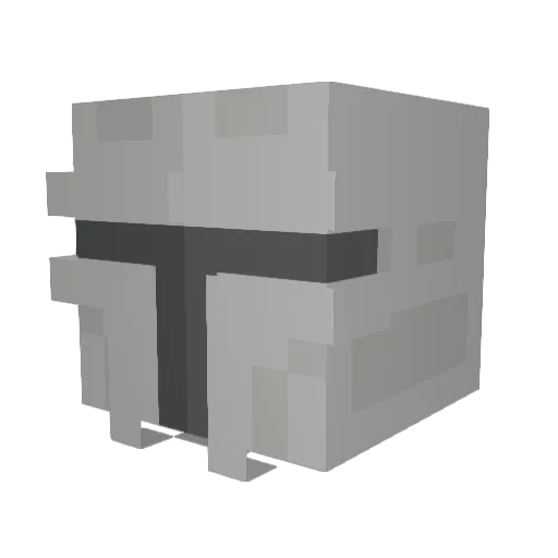 Sadokai Minecraft avatar head, 3D render