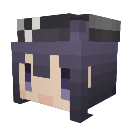 Sadokun18 Minecraft avatar head, 3D render
