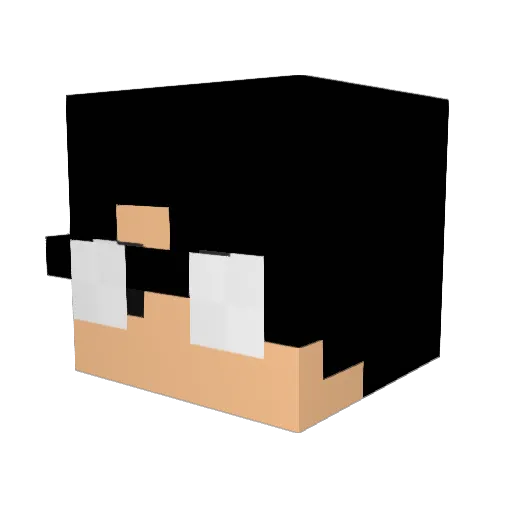 Sadra12113 Minecraft avatar head, 3D render