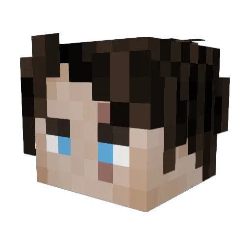 Sadreyy Minecraft avatar head, 3D render
