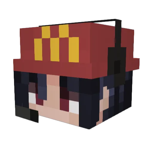 Sadsan_99 Minecraft avatar head, 3D render