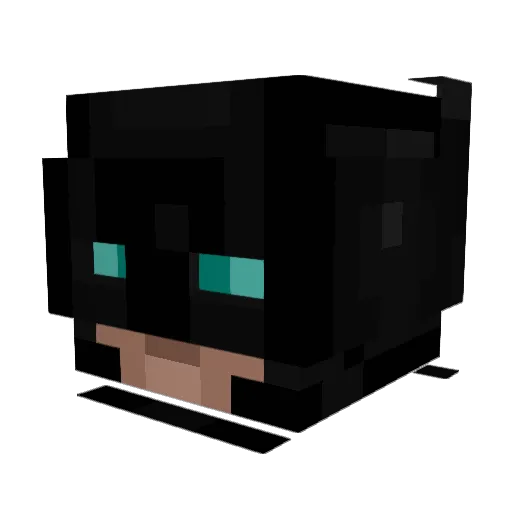 Sadshibe Minecraft avatar head, 3D render