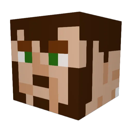 Sadsquatch453 Minecraft avatar head, 3D render