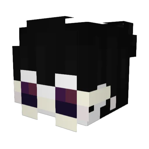 Sadthirteen Minecraft avatar head, 3D render