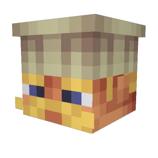 Sadurp Minecraft avatar head, 3D render